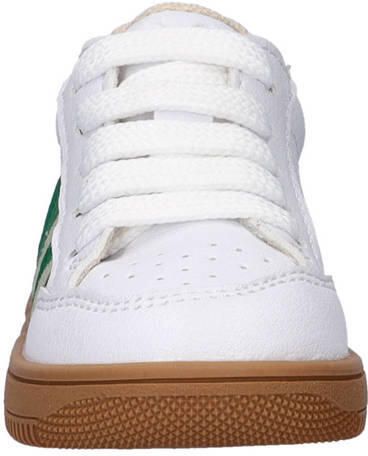 Nelson Kids sneakers wit groen Imitatieleer - Foto 3