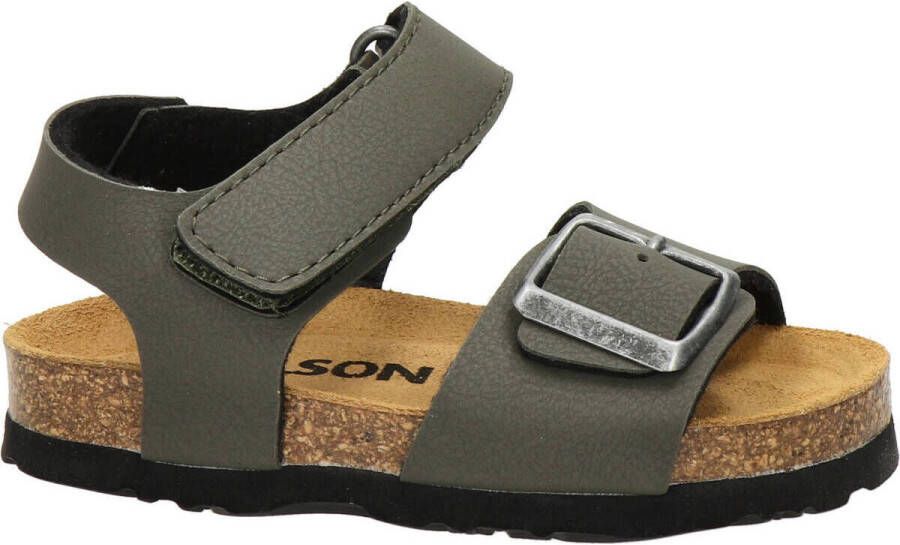 Nelson Kids sandalen kaki Groen Jongens Imitatieleer Effen 34