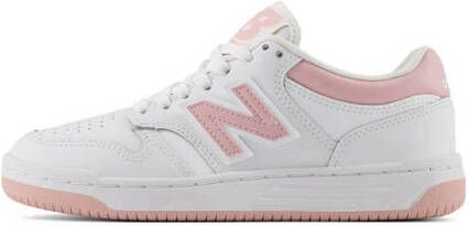 New Balance 480 sneakers wit roze Jongens Meisjes Leer Meerkleurig 36