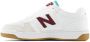 New Balance 480 V1 sneakers wit donkerrood aqua Leer Effen 34.5 - Thumbnail 2