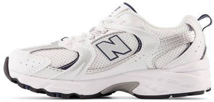 New Balance 530 sneakers wit donkerblauw Jongens Meisjes Mesh Meerkleurig 32
