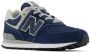 New Balance 574 sneakers donkerblauw grijs Suede Dierenprint 34.5 - Thumbnail 3