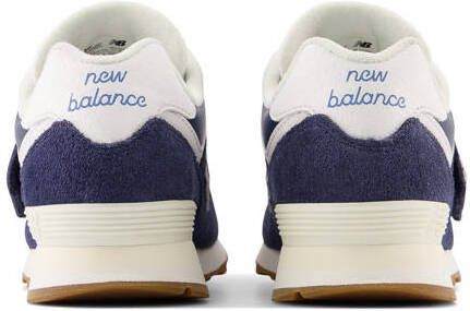 New Balance 574 sneakers donkerblauw wit Jongens Meisjes Suede Logo 34.5 - Foto 8