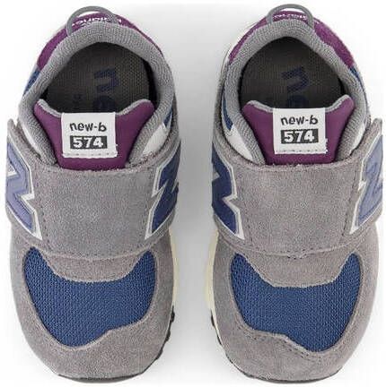 New Balance 574 sneakers grijs blauw aubergine Suede Meerkleurig 22.5