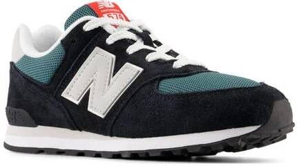 New Balance 574 V1 sneakers zwart grijsblauw Jongens Meisjes Suede Meerkleurig 40