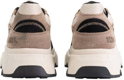 NIK&NIK Daniel chunky suède sneakers beige zwart Suede 40 - Foto 3
