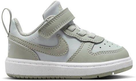 Nike Court Borough Low sneakers lichtgrijs wit Imitatieleer