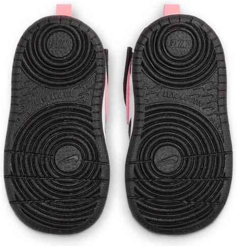 Nike Court Borough Mid 2 leren sneakers zwart roze Jongens Meisjes Leer - Foto 2