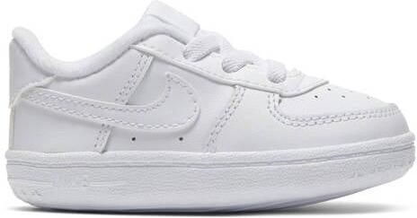 Nike Force 1 Crib leren sneakers met logo wit Leer Logo