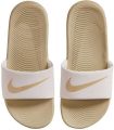 Nike Kawa badslippers met logo zand ecru Beige Rubber - Beige