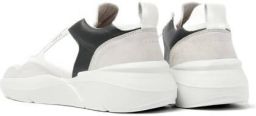 Nubikk leren sneakers wit donkerblauw Jongens Leer Meerkleurig 29