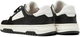 Nubikk Basket Court leren sneakers zwart wit Jongens Leer Meerkleurig 30