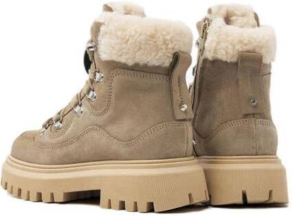 Nubikk Fae Montagne JR suède veterboots taupe Bruin Meisjes Suede Effen 25 - Foto 4