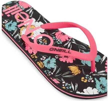 O'Neill Profile Graphic Sandals teenslippers zwart roze Meisjes Rubber 28.5