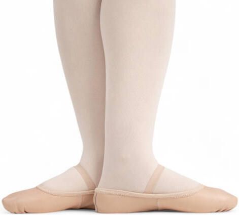 Papillon PK1015 Lederen Balletschoenen voor Kinderen met volledige zool Roze balletschoenen Voorgehechte elastiek voor draagcomfort Comfortabele en flexibele balletschoenen Roze - Foto 2