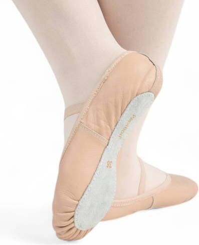 Papillon PK1015 Lederen Balletschoenen voor Kinderen met volledige zool Roze balletschoenen Voorgehechte elastiek voor draagcomfort Comfortabele en flexibele balletschoenen Roze - Foto 3