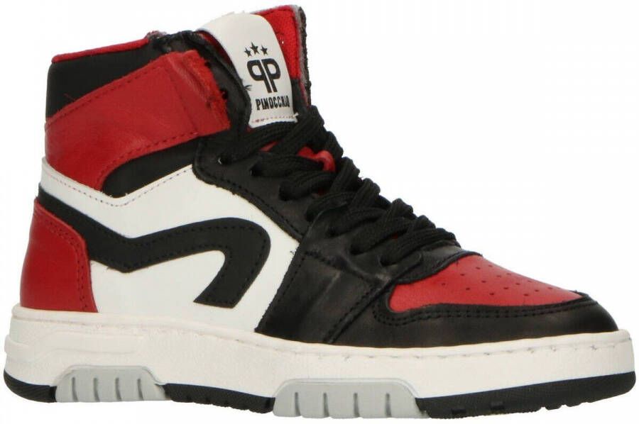 Pinocchio P1246 Hoge sneakers Leren Sneaker Jongens Kids Zwart - Foto 4