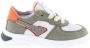 Pinocchio P1090 Lage sneakers Leren Sneaker Jongens Groen - Thumbnail 2