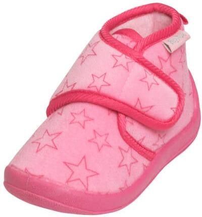 Playshoes pantoffels met sterrendessin Velcro roze donkerroze Jongens Polyester - Foto 2