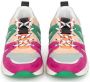 POSH by Poelman Carocel chunky sneakers roze groen Meisjes Imitatieleer 33 - Thumbnail 3