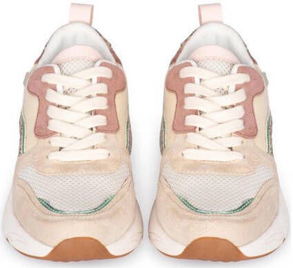 POSH by Poelman Charlie sneakers beige multi Meisjes Imitatiesuède Meerkleurig 30