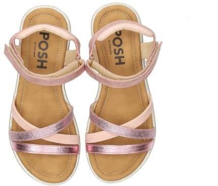 POSH by Poelman sandalen roze glitter Meisjes Imitatieleer Meerkleurig - Foto 3