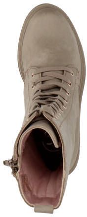 PS Poelman leren veterboots taupe Bruin Meisjes Leer 31