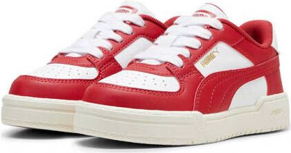 Puma California Pro sneakers wit rood Imitatieleer Effen 34