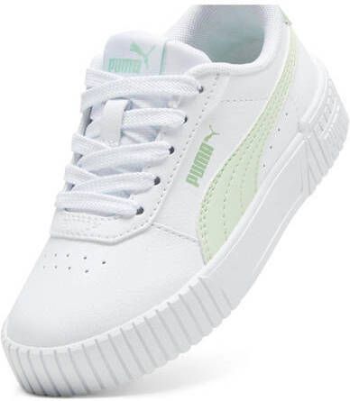 Puma Carina 2.0 sneakers wit lichtgroen Imitatieleer Effen 28 - Foto 3