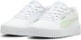 Puma Carina 2.0 sneakers wit lichtgroen Imitatieleer Effen 28 - Thumbnail 3