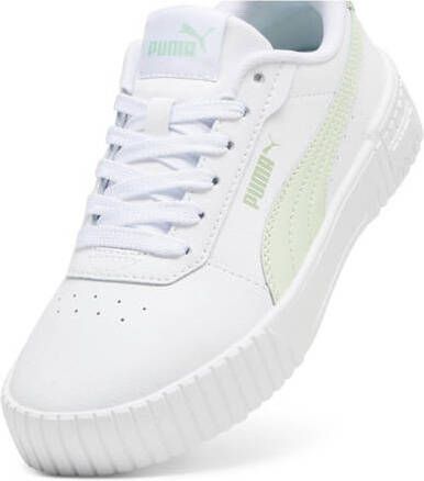 Puma Carina 2.0 sneakers wit lichtgroen Imitatieleer Effen 35.5 - Foto 3