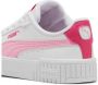 Puma Carina 2.0 sneakers wit lichtroze Jongens Meisjes Imitatieleer Effen 30 - Thumbnail 3