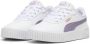 Puma Carina 2.0 sneakers wit lila oker Jongens Meisjes Imitatieleer Effen 31 - Thumbnail 2