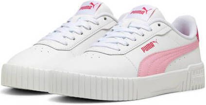 Puma Carina 2.0 sneakers wit roze Meisjes Imitatieleer Effen 35.5 - Foto 4