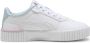 Puma Carina 2.0 Tropical sneakers wit lichtblauw lila Jongens Meisjes Imitatieleer 28 - Thumbnail 2