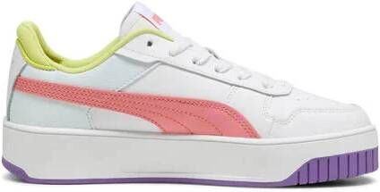 Puma Carina Street leren sneakers wit koraalrood paars Meisjes Leer 35.5 - Foto 2