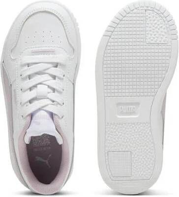 Puma Carina Street leren sneakers wit lila Meisjes Leer Meerkleurig 34