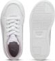 Puma Carina Street leren sneakers wit lila Meisjes Leer Meerkleurig 35 - Thumbnail 3