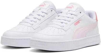Puma Caven 2.0 sneakers wit roze koraalrood Jongens Meisjes Imitatieleer 35.5 - Foto 3