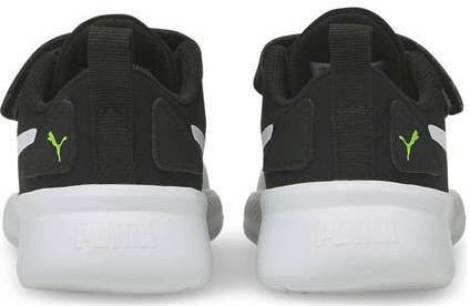 Puma Flyer Runner V Inf sneakers zwart groen wit Jongens Mesh Meerkleurig 23 - Foto 3