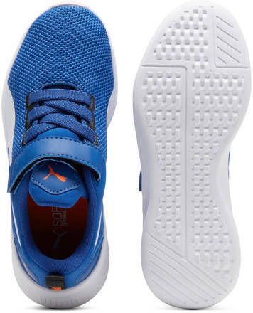 Puma Flyer Runner V PS sneakers kobaltblauw wit zwart Jongens Mesh Meerkleurig 33 - Foto 3