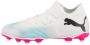 Puma Future 7 Match FG AG Junior voetbalschoenen wit zwart fuchsia Jongens Meisjes Imitatieleer 29 - Thumbnail 3