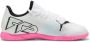 Puma Future 7 Play It Jr. zaalvoetbalschoenen wit roze zwart Imitatieleer 33 - Thumbnail 3