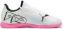 Puma Future 7 Play It Jr. zaalvoetbalschoenen wit roze zwart Imitatieleer 31 - Thumbnail 3