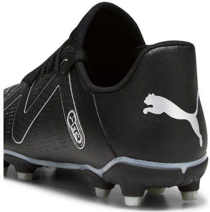 Puma Future Play Junior voetbalschoenen zwart zilver Jongens Meisjes Imitatieleer 28