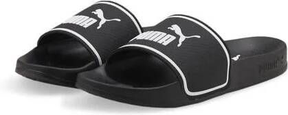 Puma Leadcat 2.0 badslippers zwart wit Jongens Meisjes Rubber Logo 28
