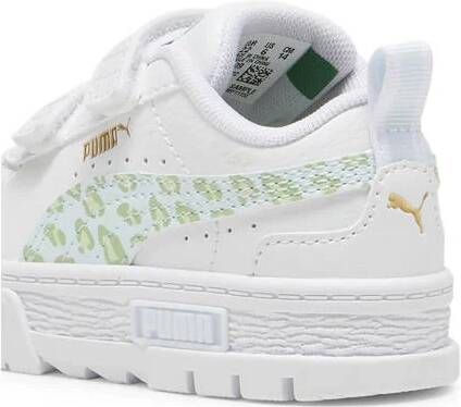 Puma Mayze sneakers wit groen Meisjes Imitatieleer Printopdruk 26