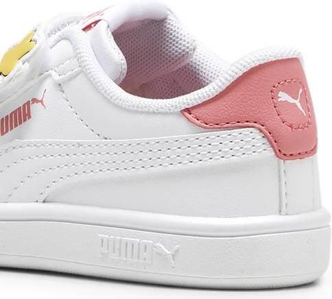 PUMA Kinder Schuhe Low Smash 3.0 Badges V Inf 397287 White-Passionfruit - Foto 4