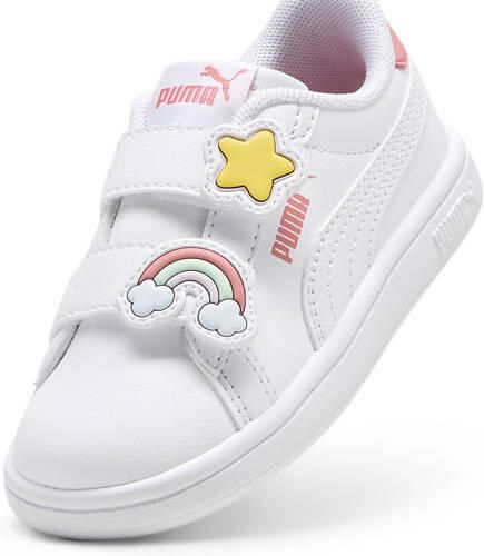 PUMA Kinder Schuhe Low Smash 3.0 Badges V Inf 397287 White-Passionfruit - Foto 2
