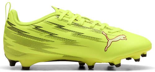 PUMA ULTRA 6 PLAY FG AG Jr Unisex Sportschoenen Yellow Alert- Black-Glowing Red-Lime Squeeze